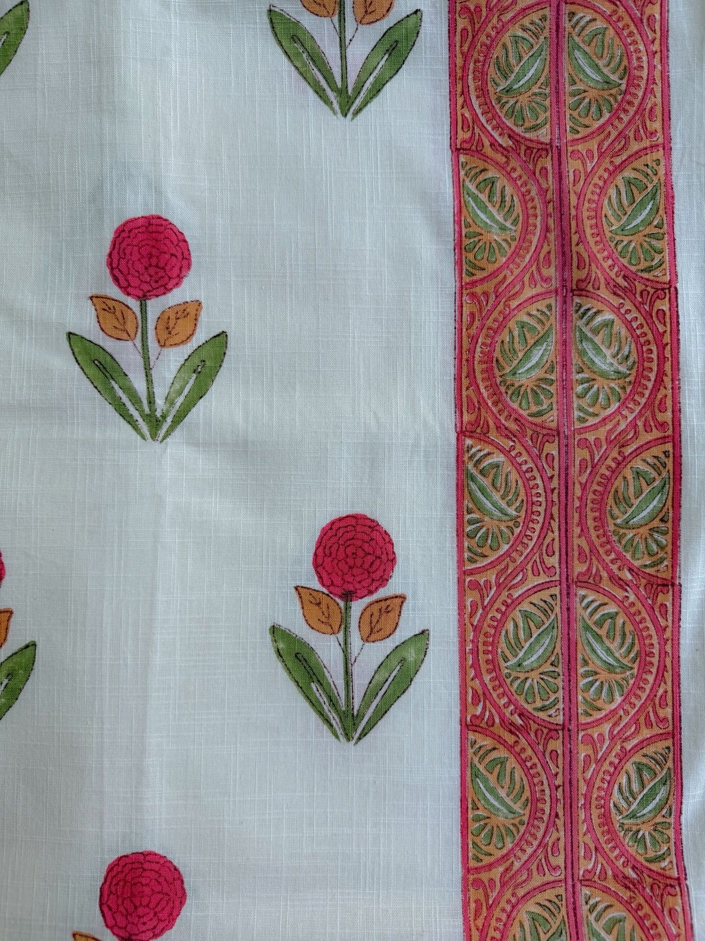 Table Cover 6 Seater - Peach Marigold