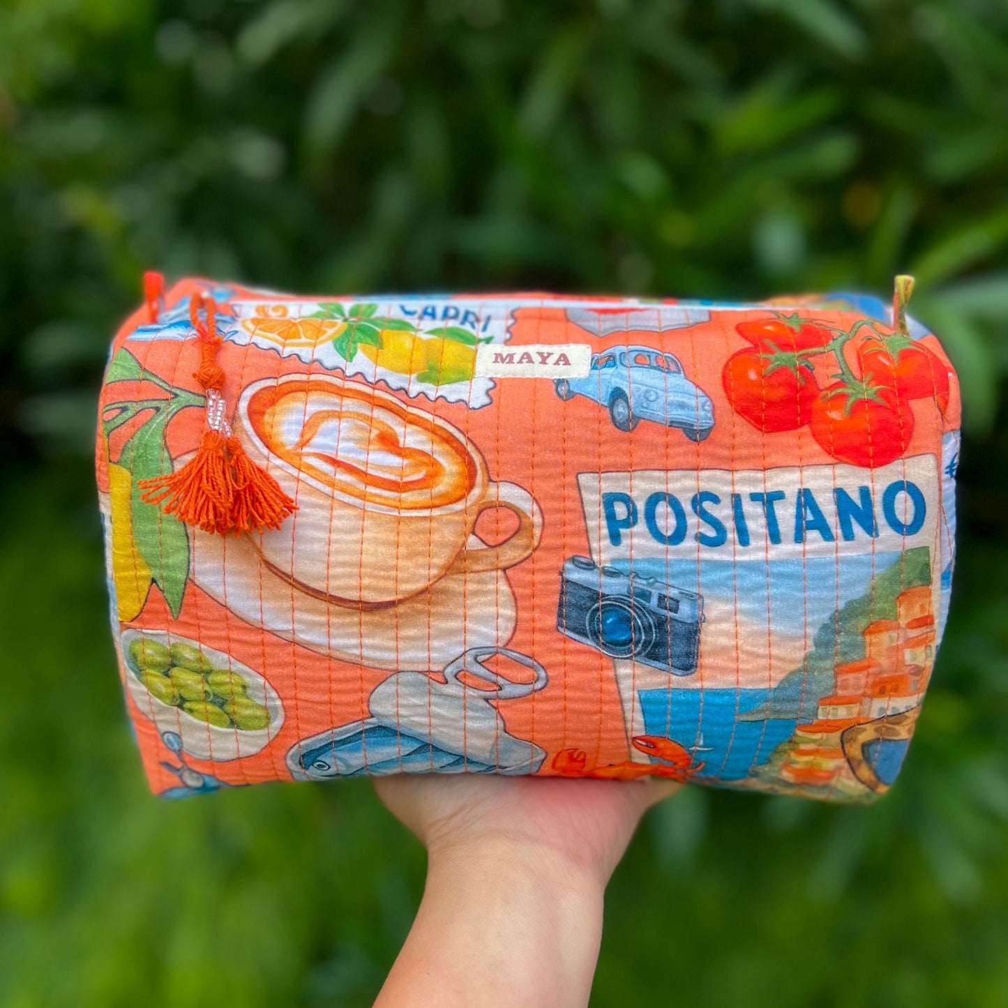 Toiletry Bags -  Shades of Orange (4 Patterns)