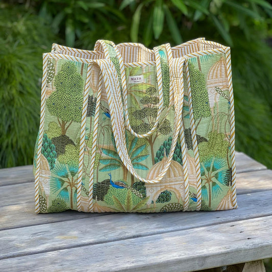 Reversible Totes - Shades of Green (7 Patterns)
