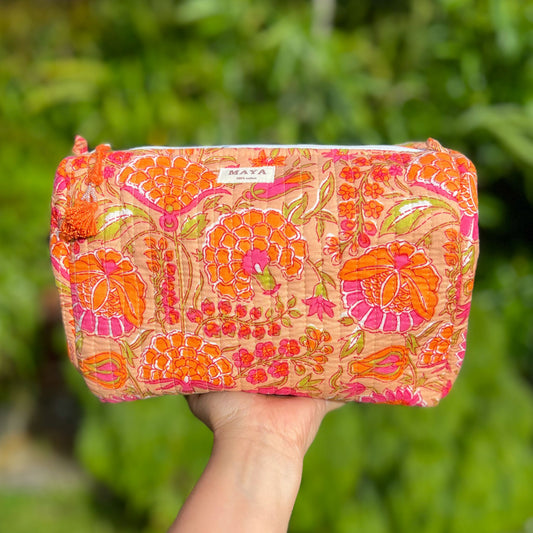 Toiletry Bags -  Shades of Orange (6 Patterns)