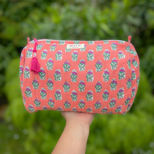 Toiletry Bags -  Shades of Orange (4 Patterns)