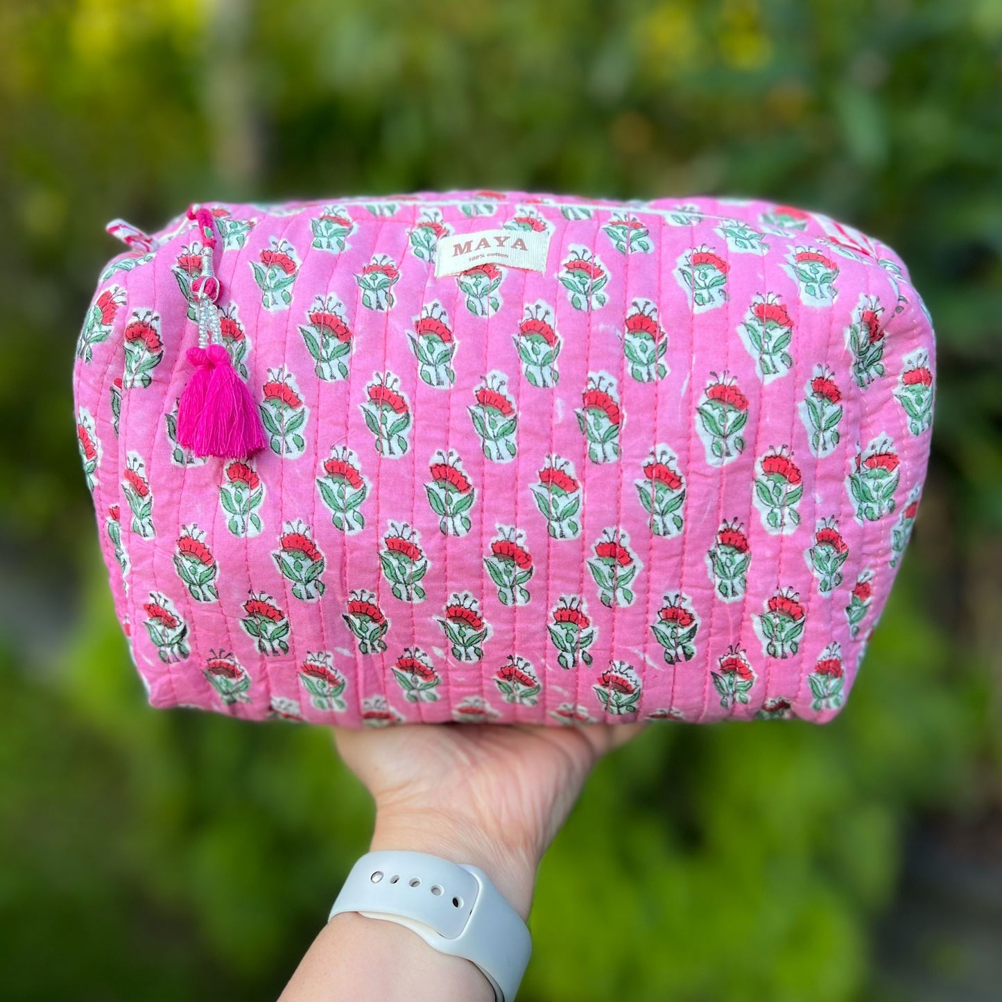 Toiletry Bags - Shades of Pink (6 Patterns) 1/2
