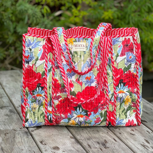 Reversible Totes - Red and Black (5 Patterns)