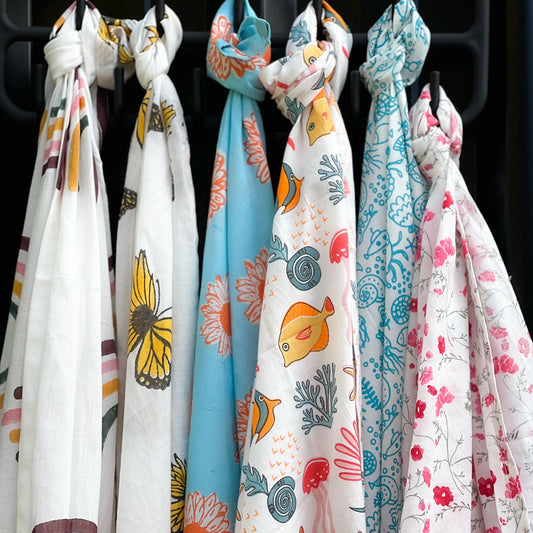 Blockprint Baby Wraps -  8 Patterns