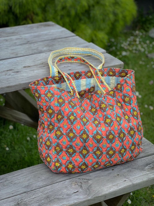 Blockprint Totes - 6 Patterns