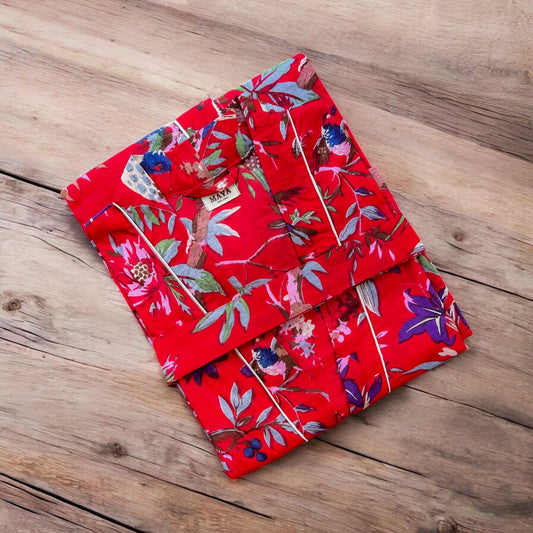Cotton Kimono - Red Birdie