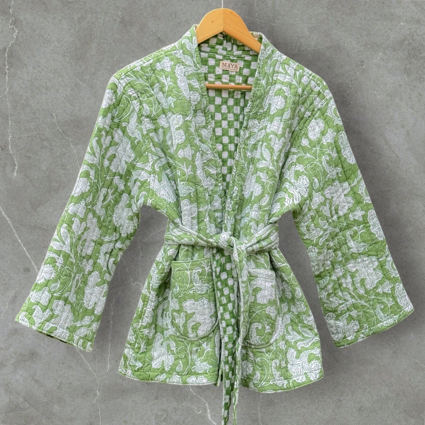 Reversible Quilted Jacket - Green